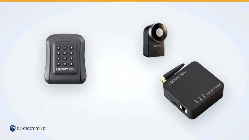 Boîte à clés connectée Lockey Keysafe Go, serrure Smart Lockey Discret et boîtier LockeyBox